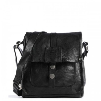 Campomaggi Crossbody bag grained cow leather black