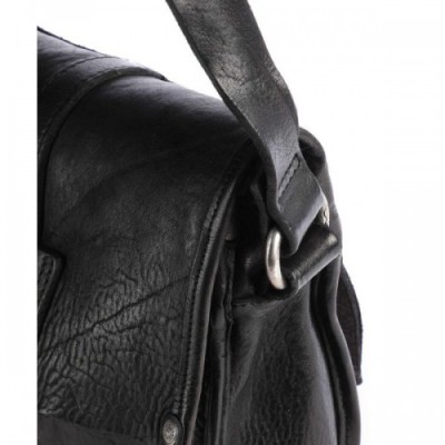 Campomaggi Crossbody bag grained cow leather black