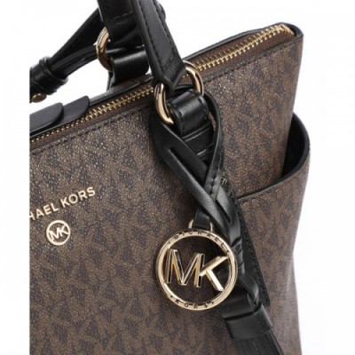 Michael Kors Sullivan Handbag synthetic brown/black