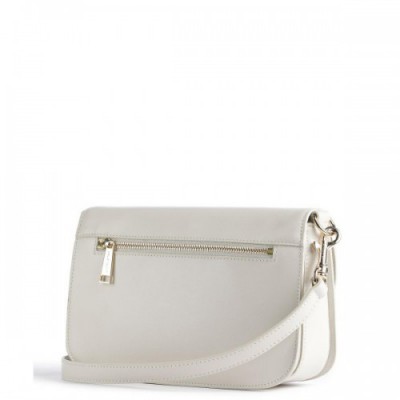 Lancaster Paris Médaille Crossbody bag smooth cow leather ivory