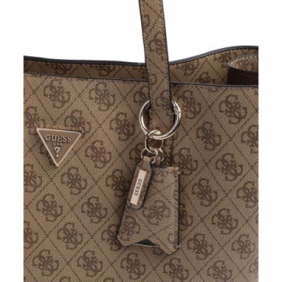 Guess Meridian Tote bag synthetic light brown
