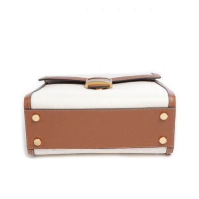 Kate Spade New York Katy Handbag grained leather ivory/brown