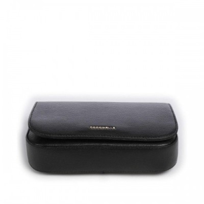 Coccinelle Cloud Crossbody bag grained cow leather black