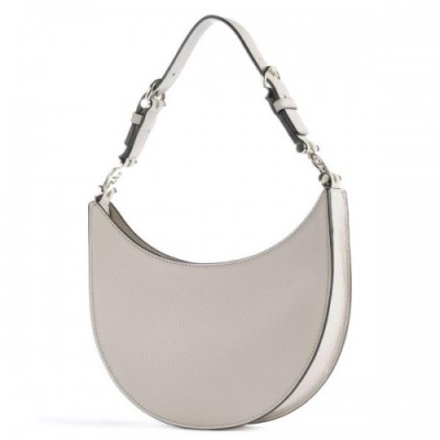 Aigner Delia S Hobo bag grained cow leather ivory