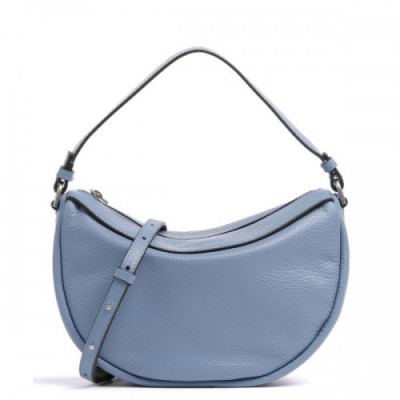 Liebeskind Melli Heavy Pebble S Hobo bag grained cow leather blue-grey