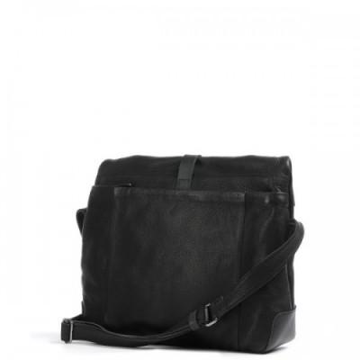 Harold's Mount Ivy Messenger bag 13″ grained leather black