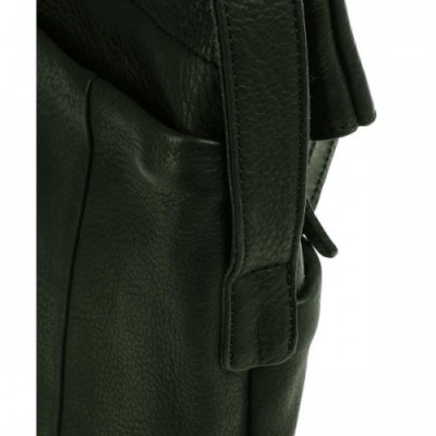 Harold's Mount Ivy Messenger bag 13″ grained leather black