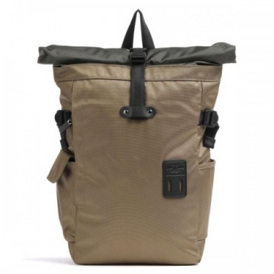 Harvest Label Norikura Two-Tone Rolltop backpack 13″ polyester olive-green
