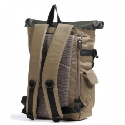 Harvest Label Norikura Two-Tone Rolltop backpack 13″ polyester olive-green
