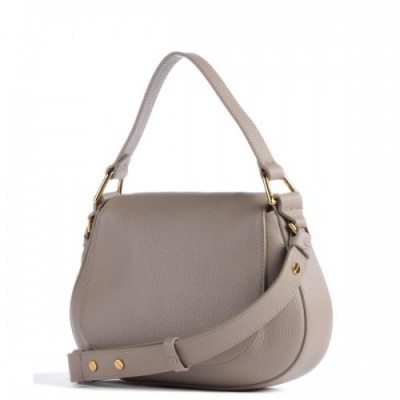 Coccinelle Sole Crossbody bag grained cow leather taupe