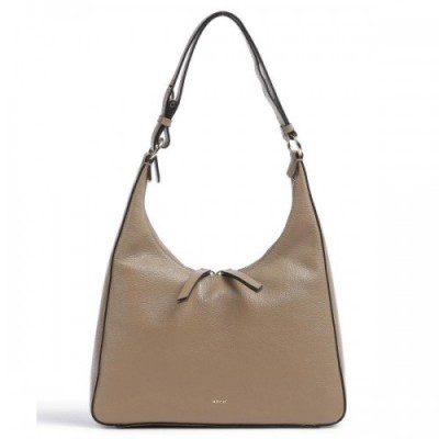 Abro Ariete 8PM Hobo bag grained cow leather light brown