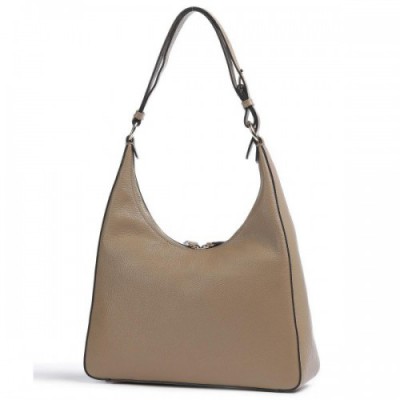 Abro Ariete 8PM Hobo bag grained cow leather light brown