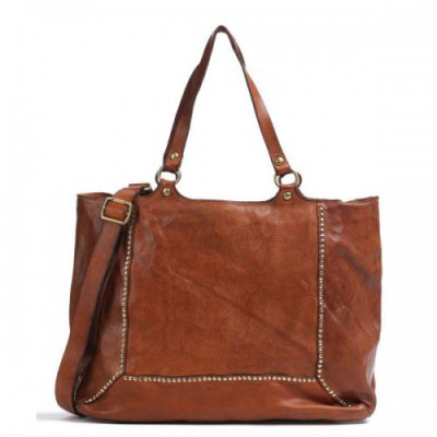 Campomaggi Tote bag grained cow leather brown