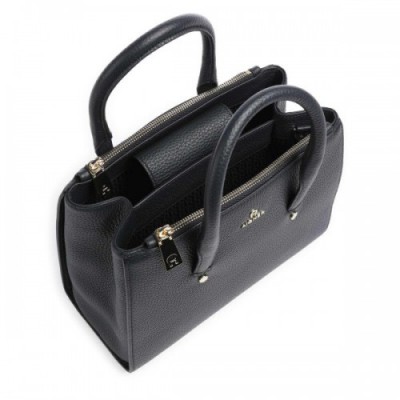 Aigner Ivy M Handbag grained cow leather navy