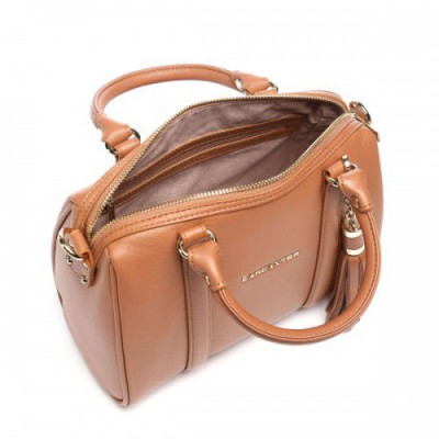 Lancaster Mademoiselle Ana Crossbody bag grained cow leather camel