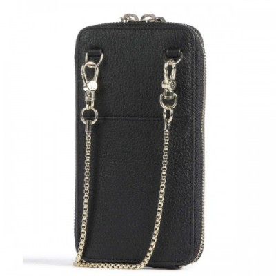 Aigner Fashion Phone bag grained cow leather black