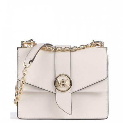 Michael Kors Greenwich Shoulder bag saffiano cow leather ivory