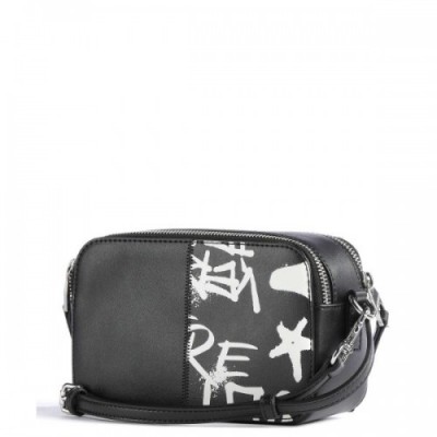 Versace Jeans Couture Rock Cut Crossbody bag synthetic black