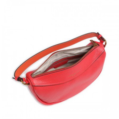 Liebeskind Melli Heavy Pebble S Hobo bag grained cow leather red