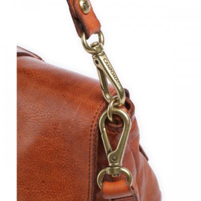 Campomaggi Prestige Shoulder bag grained cow leather brown