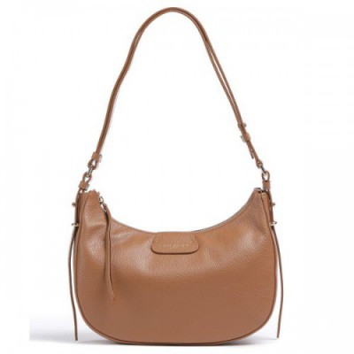 Lancaster Dune Hobo bag grained cow leather brown