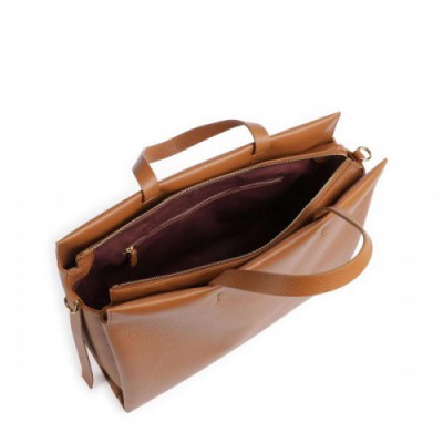 Coccinelle Boheme Handbag grained cow leather brown