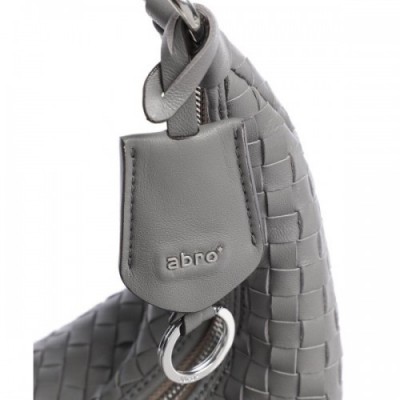 Abro Piuma Nana Hobo bag lamb leather grey