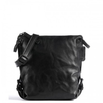 Aunts & Uncles Grandma's Luxury Club Mrs. Chocolate Cookie Crossbody bag grained cow leather black