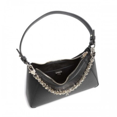Aigner Gia S Hobo bag grained cow leather black