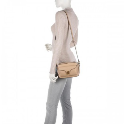 Coccinelle Beat Soft Crossbody bag grained leather nature