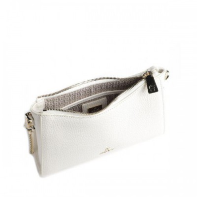Aigner Ivy Shoulder bag grained cow leather white
