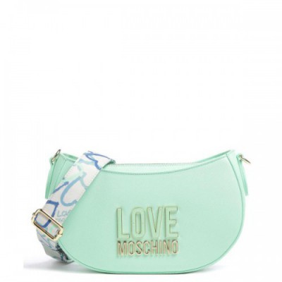 Love Moschino Jelly Logo Crossbody bag synthetic mint green