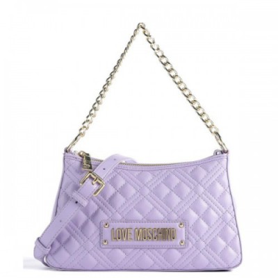 Love Moschino Quilted Shoulder bag synthetic lavender