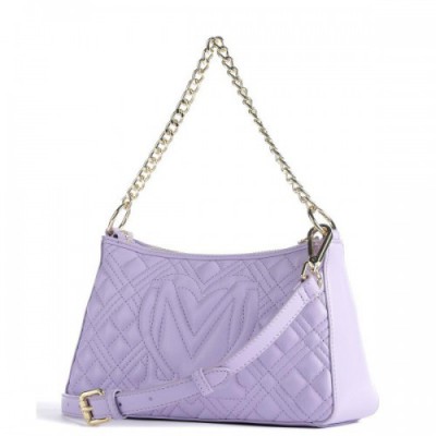 Love Moschino Quilted Shoulder bag synthetic lavender