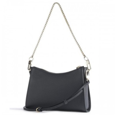 Aigner Ivy Shoulder bag grained cow leather navy
