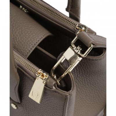 Aigner Ivy M Handbag grained cow leather brown