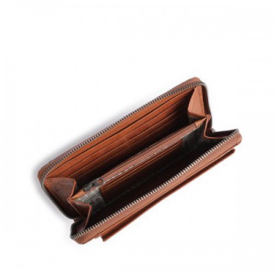 Spikes & Sparrow Phone bag grained leather cognac