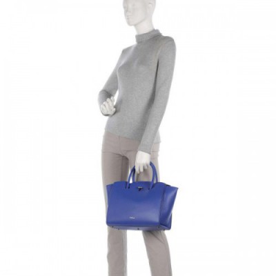 Furla Genesi Handbag leather blue