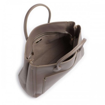 Brics Gondola Tulipano Tote bag grained leather taupe