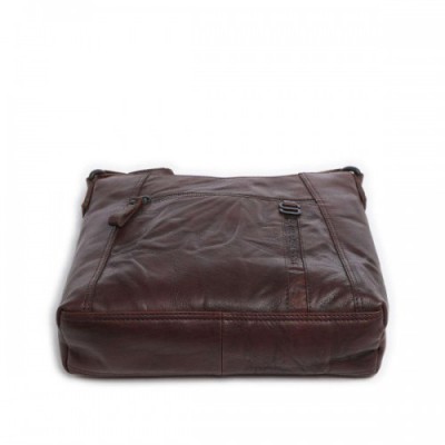 Spikes & Sparrow Bronco Shoulder bag fine grain leather dark brown