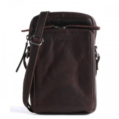 The Chesterfield Brand Hamilton Crossbody bag pull-up cow leather dark brown