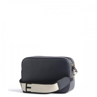 Coccinelle Tebe Crossbody bag grained leather navy