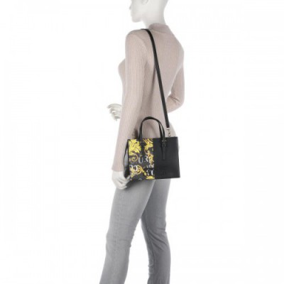Versace Jeans Couture Rock Cut Handbag synthetic black