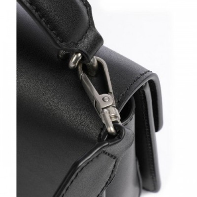 Pinko Love One Mini Light Handbag fine grain cow leather black