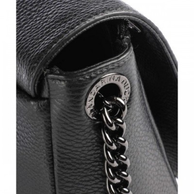 Mandarina Duck Mellow Leather Crossbody bag grained calfskin black