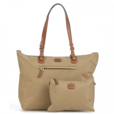 Brics X-Collection Tote bag recycled nylon beige