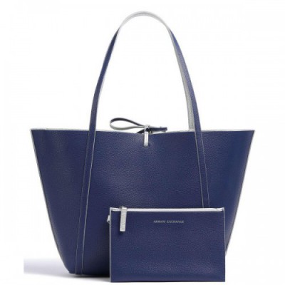 Armani Exchange Tote bag synthetic silver