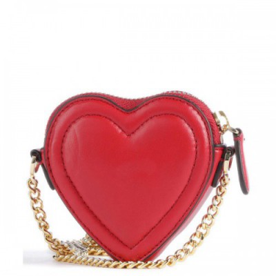 Lauren Ralph Lauren Mini Heart Crossbody bag sheepskin leather red