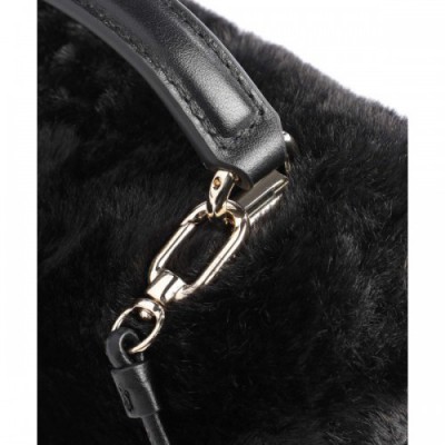 Furla Camelia Crossbody bag faux fur black
