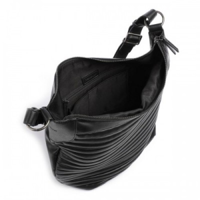 FredsBruder Tabily Hobo bag fine grain leather black